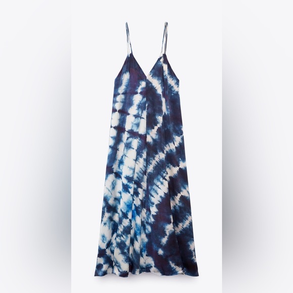 Zara- Tie- Dye midi slip dress- BRAND NEW - Picture 7 of 7